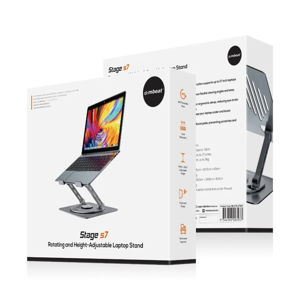 mbeat Stage S7 Rotating and Height-Adjustable Laptop Stand
