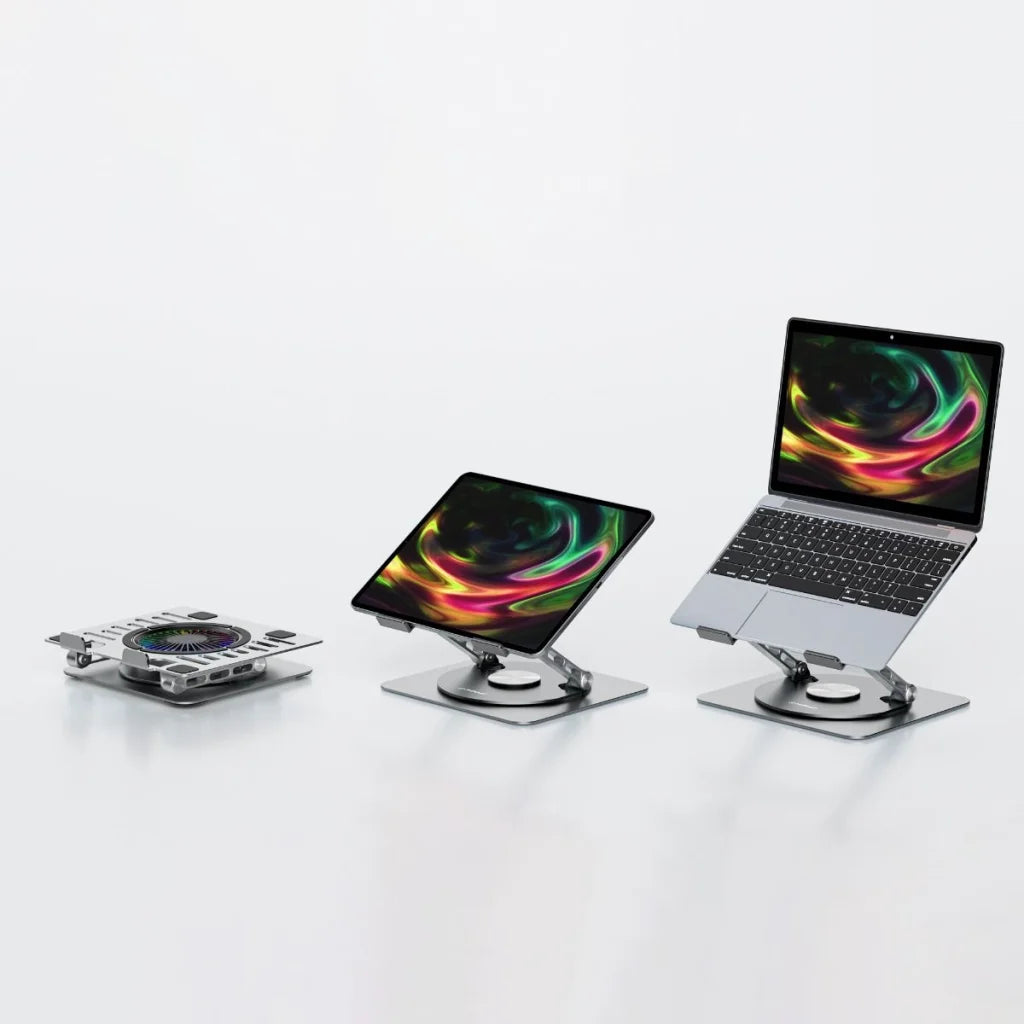mbeat Stage S8 Rotating Laptop Stand with RGB Cooling Fan