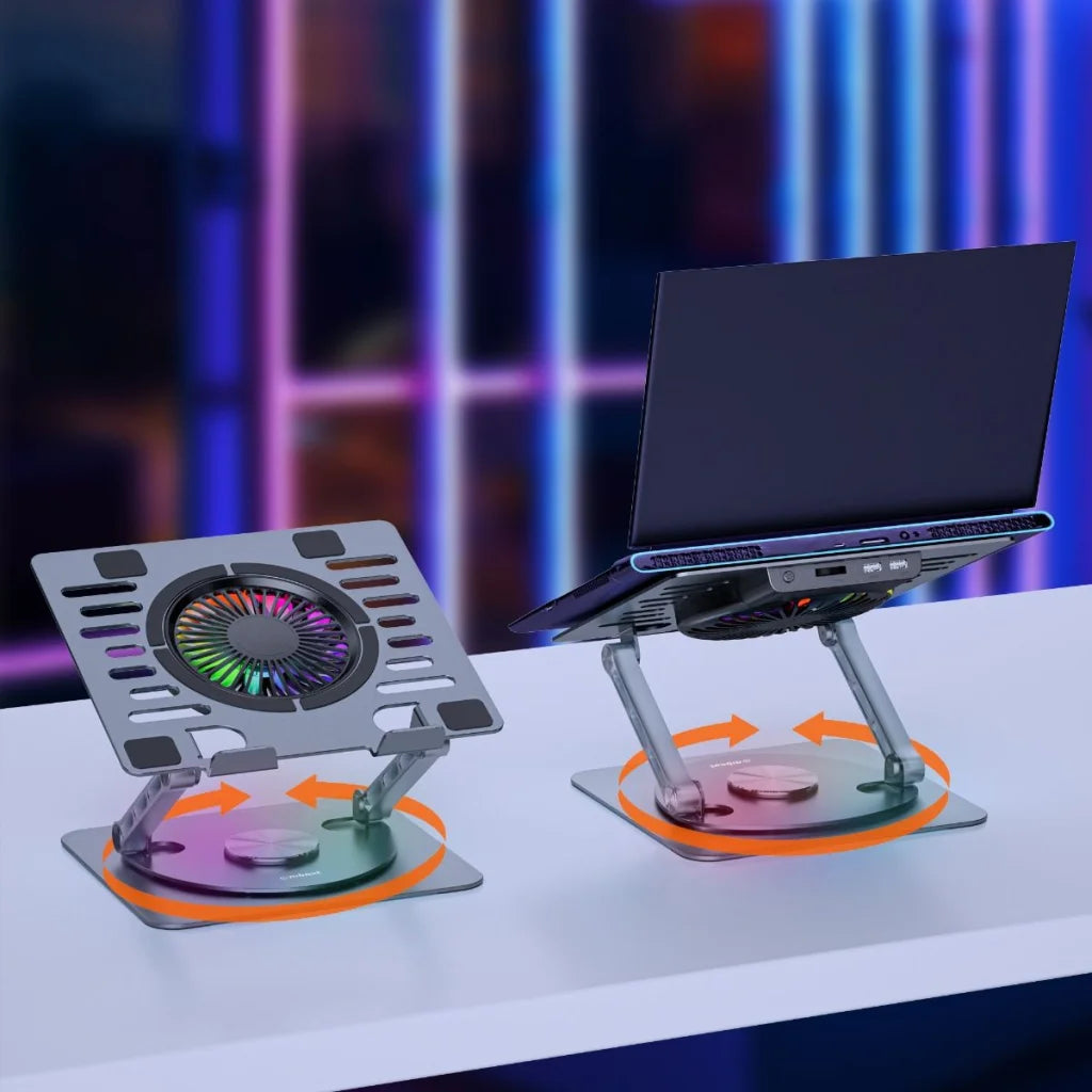 mbeat Stage S8 Rotating Laptop Stand with RGB Cooling Fan