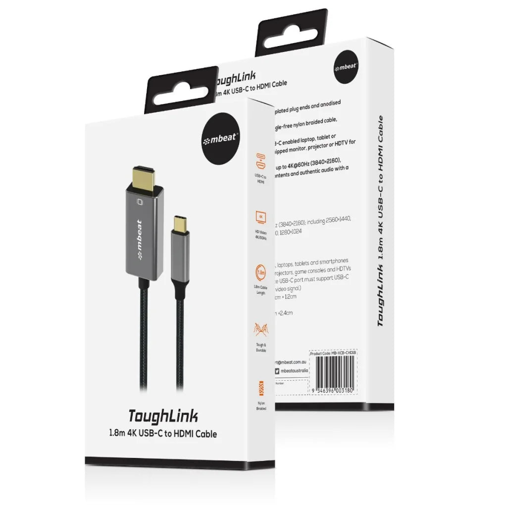 Mbeat Tough Link 1 8m 4K USB C
