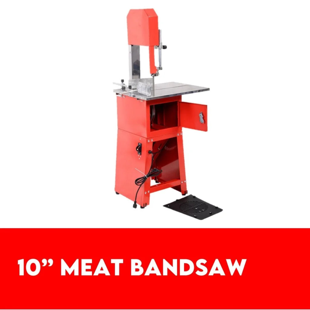 Meat Cutting Band Saw 10’’ Mincer Bandsaw Sausage Filler