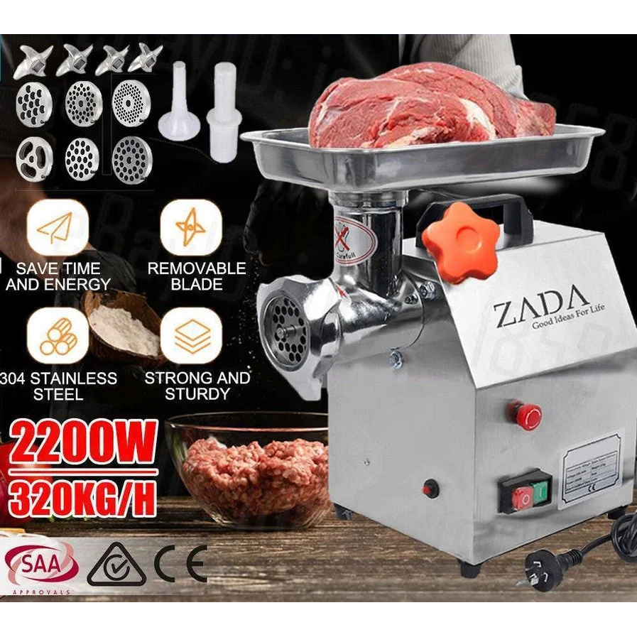 Meat Mincer Grinder Sausage Maker Commercial 1.63HP 1200W