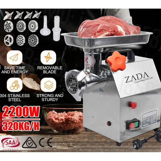 Meat Mincer Grinder Sausage Maker Commercial 1.63HP 1200W