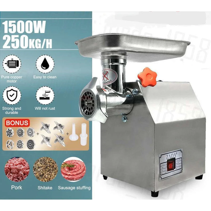 Meat Mincer Grinder Sausage Maker Commercial 1.63HP 1200W