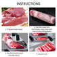 Meat Slicer Machine Premium Manual Frozen Cutting Handle 18/10 Stainless Steel Commercial Grade