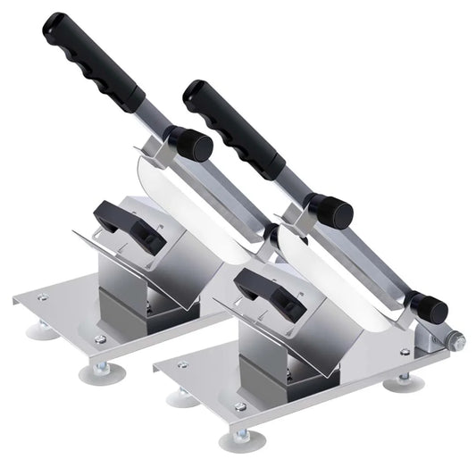 Meat Slicer Machine Premium Manual Frozen Cutting Handle 18/10 Stainless Steel Commercial Grade