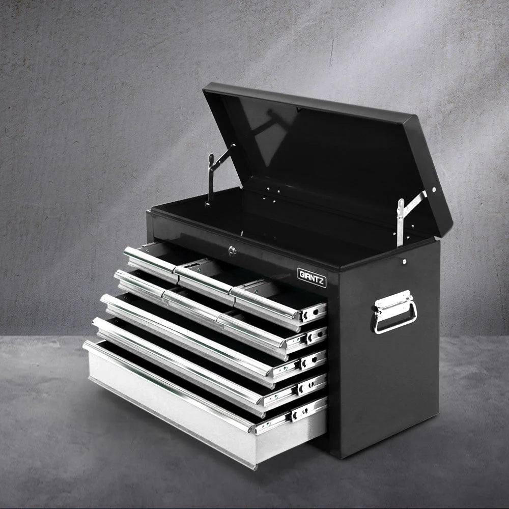 Mechanic Tool Box Storage 9 Drawer black grey tools