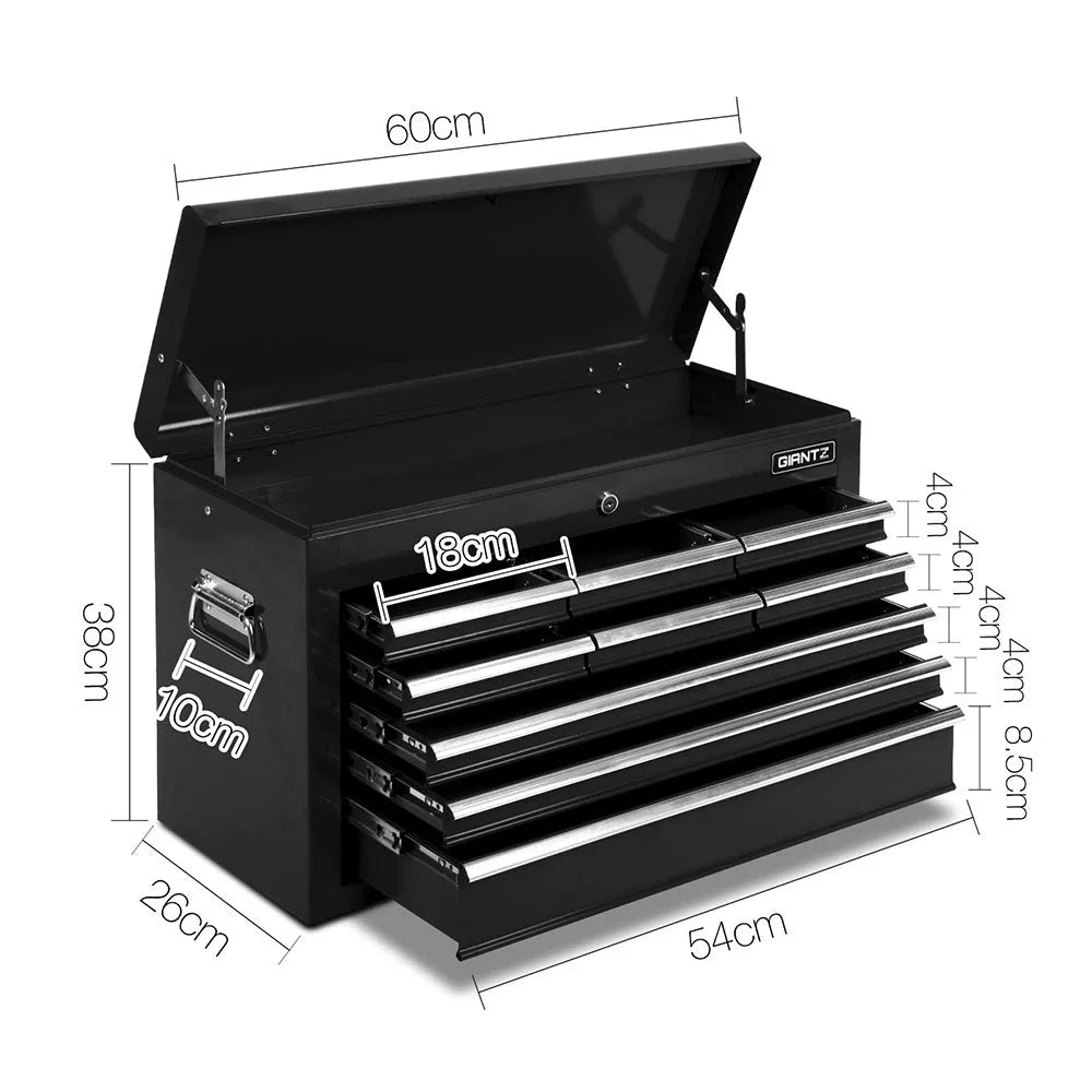 Mechanic Tool Box Storage 9-Drawer Black - Tools Storage