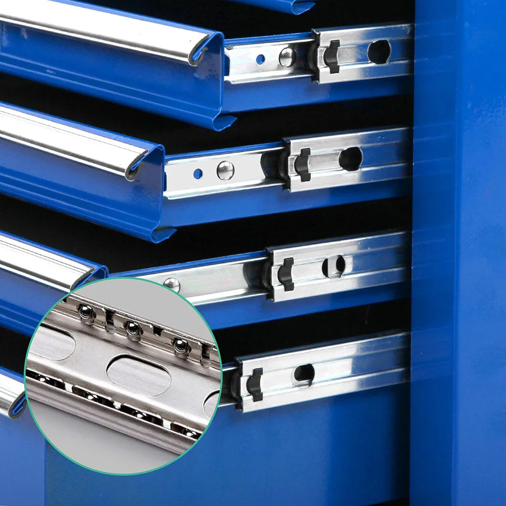 Mechanic Tool Box Storage 9-Drawer Blue - Tools Storage