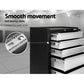Mechanic Tool Box Trolley 5-Drawer Black/Grey - Tools