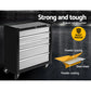 Mechanic Tool Box Trolley 5-Drawer, Black/Grey