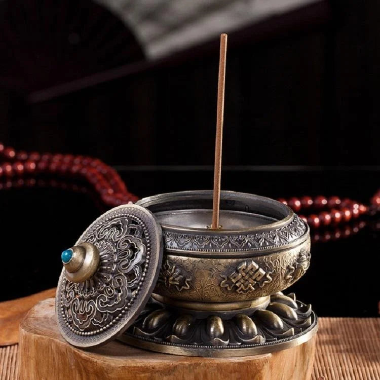 Medium Eight Treasure Incense Burner Decoration - Perfect