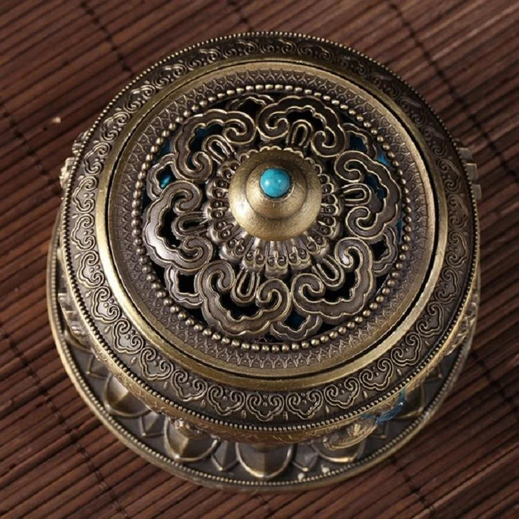 Medium Eight Treasure Incense Burner Decoration - Perfect