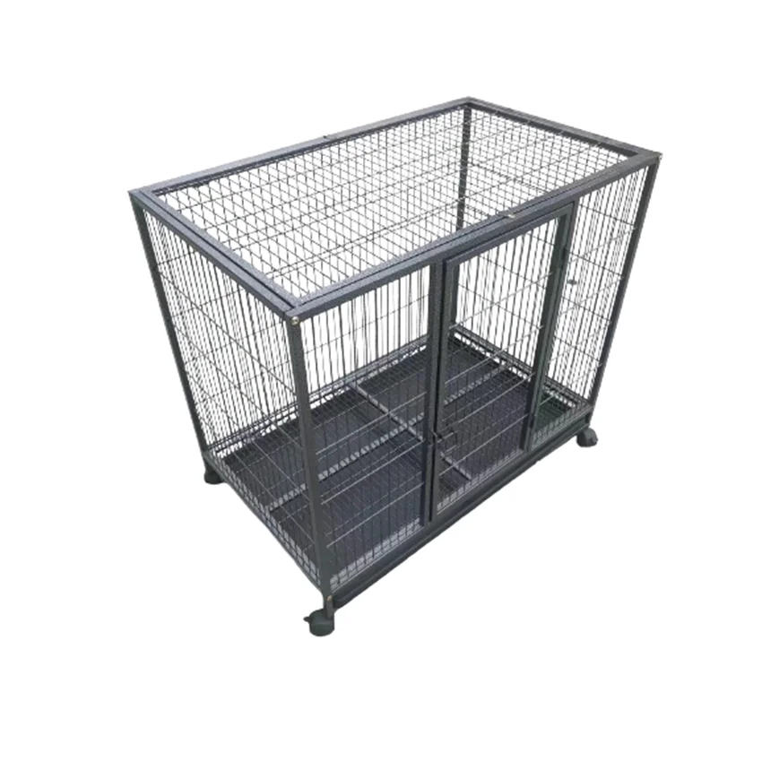 Medium Pet Dog Cat Cage Metal Rabbit Crate Carrier Kennel