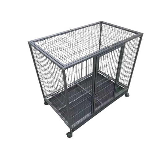 Medium Pet Dog Cat Cage Metal Rabbit Crate Carrier Kennel