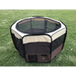 Medium Pet Dog Cat Puppy Rabbit Tent Soft Playpen Brown