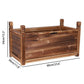 Wooden 60x30x33cm medium raised bed with planter box beds