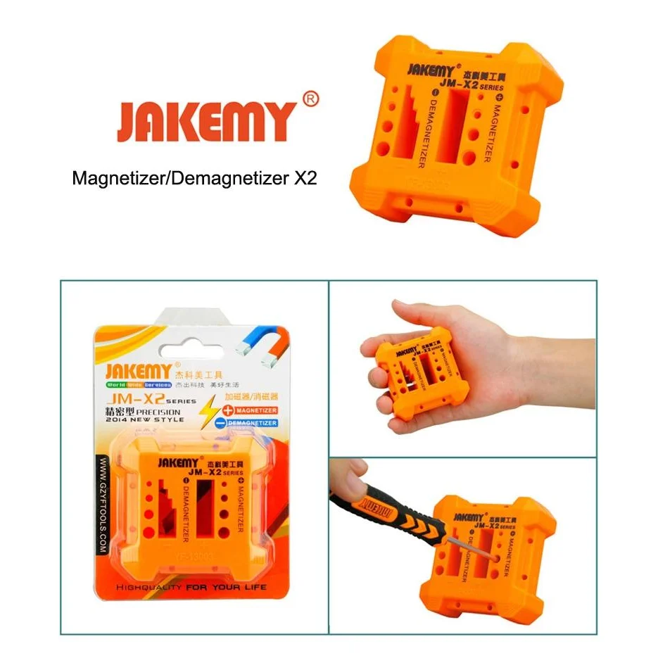Medium-Sized Jakemy Magnetizer / Demagnetizer With Screwdriver Holes-1915197867828580356