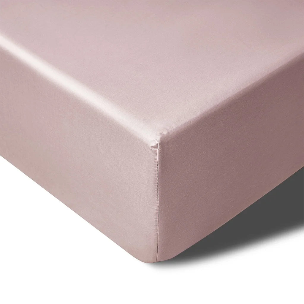 Mega/Super Fitted Sheet King 400TC Blush Bamboo Cotton 50cm