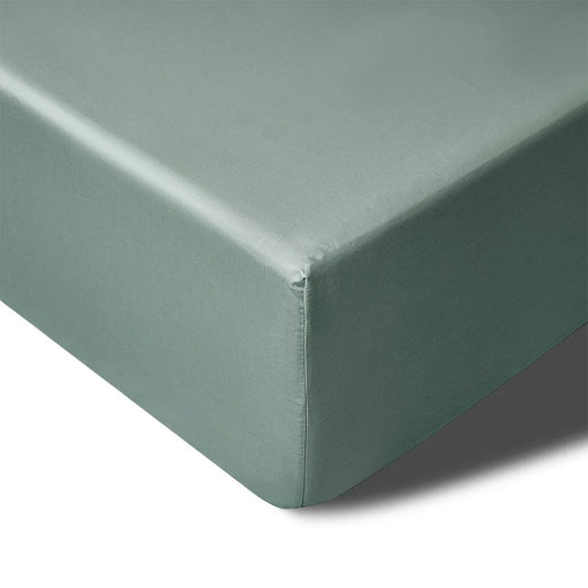 Mega/Super Fitted Sheet Queen 400TC Sage Bamboo Cotton 50cm