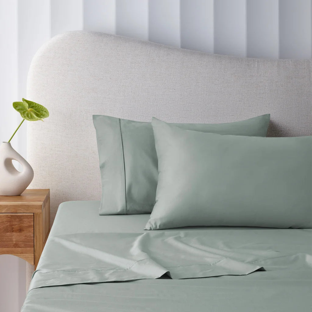 Mega/Super Sheet Set Queen 400TC Sage Bamboo Cotton 50cm