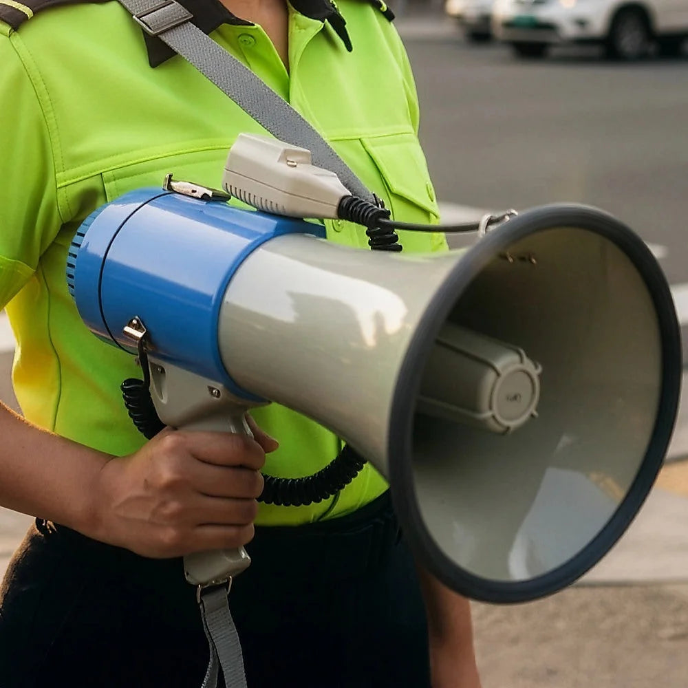 Megaphone PA System 25W Loud Speaker Voice Recorder