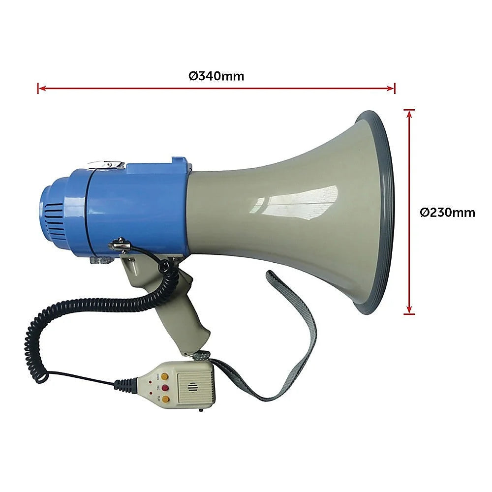 Megaphone PA System 25W Loud Speaker Voice Recorder