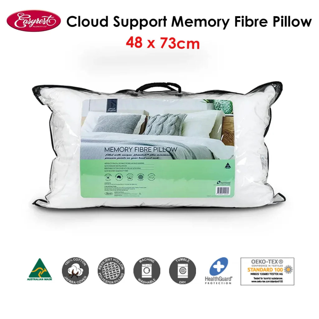 Memory Fibre Pillow Easyrest Cloud Support 48x73 cm - Home