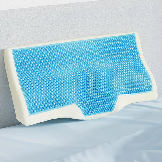 Bamboo memory foam contour with pillow cool gel cover