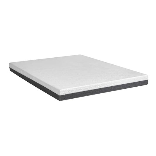 Foam 15cm mattress with quilted cover and layered edge detail