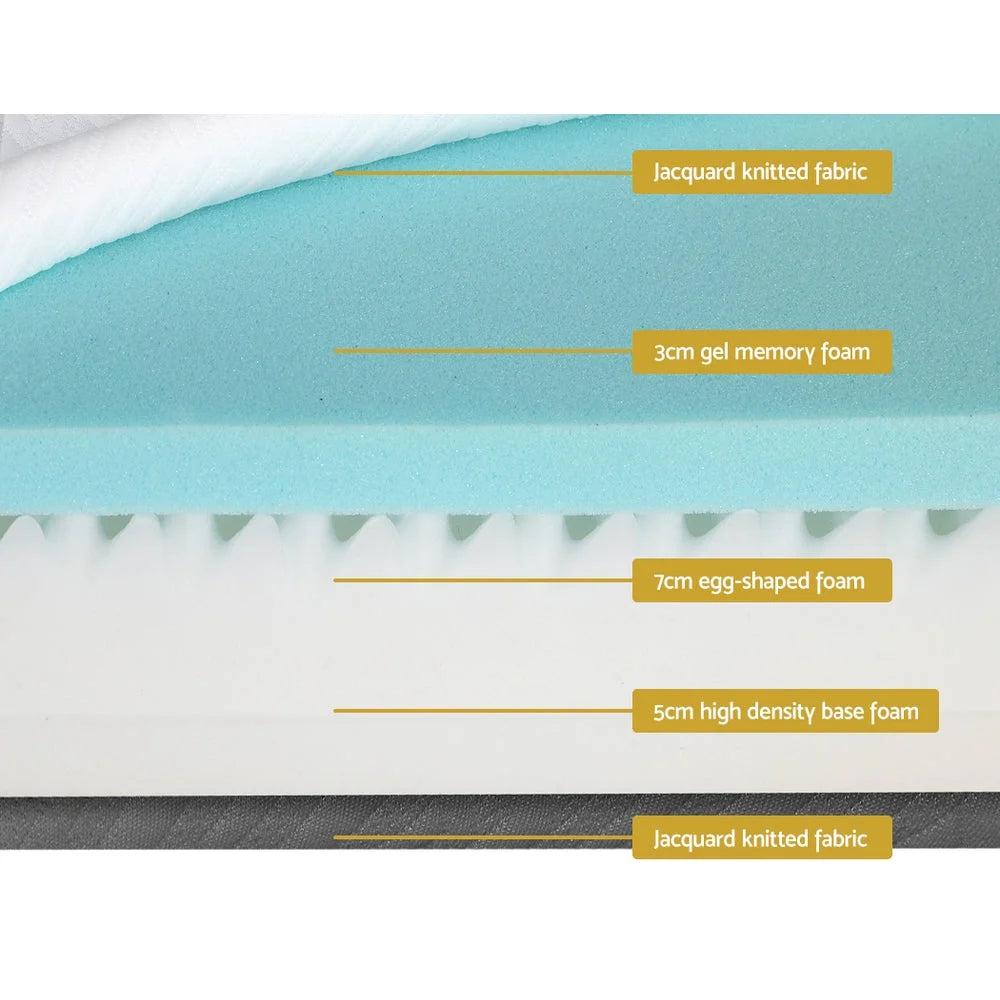 Memory Foam Mattress Bedding Cool Gel Non-Spring 15CM - King