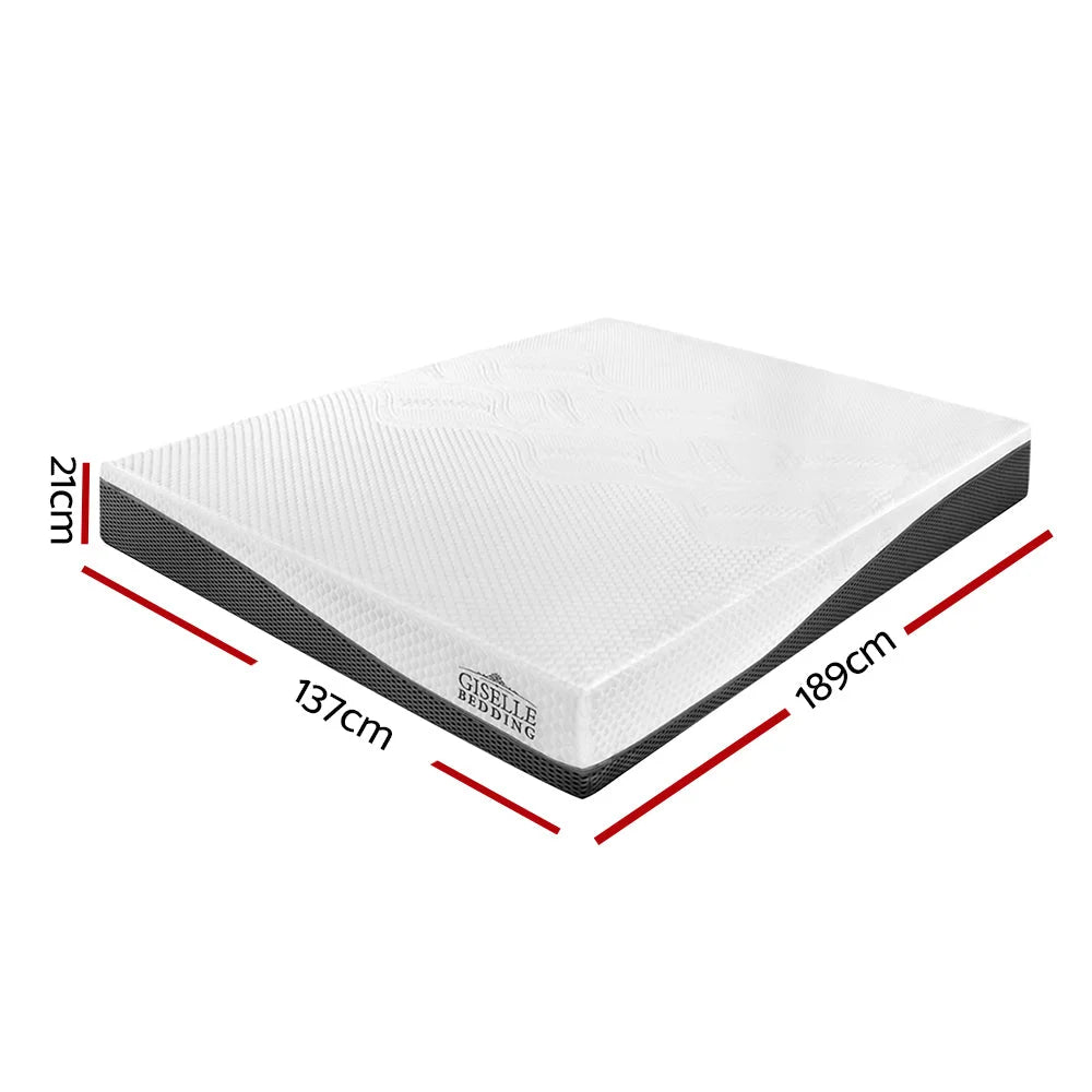 Mattress with bedding double size memory foam