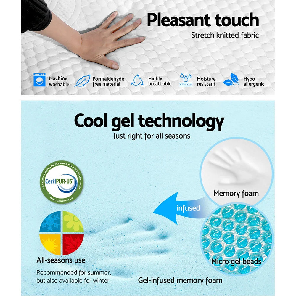 Memory Foam Mattress Double Size Cool Gel without Spring