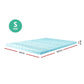 Memory Foam Mattress Topper Zone 8cm Single Bedding