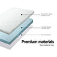 Foam 10cm mattress topper with rolled foam edge and fabric casing