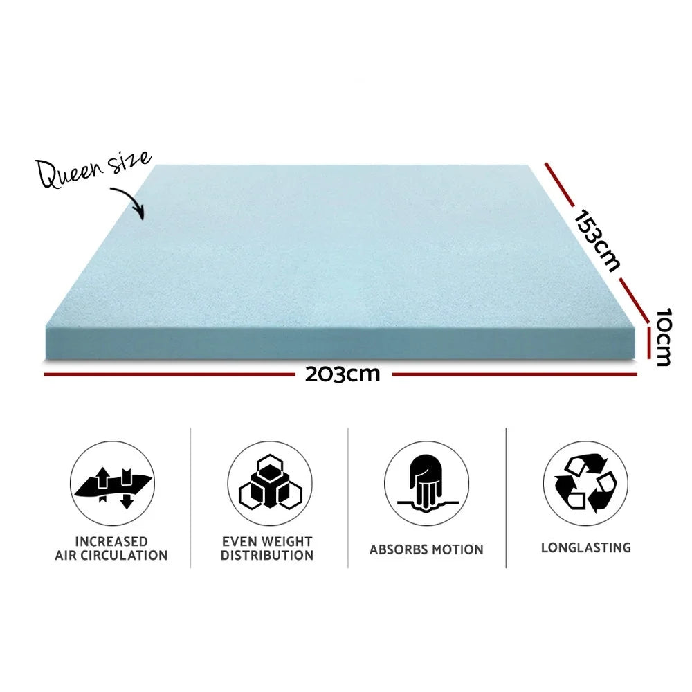 Memory Foam Mattress Topper Bedding Cool Gel with Bamboo