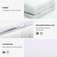 Bamboo 10cm mattress topper with front angle shown