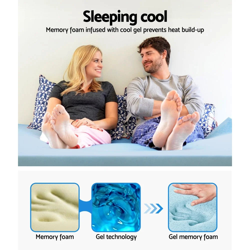 Memory Foam Mattress Topper Cool Gel