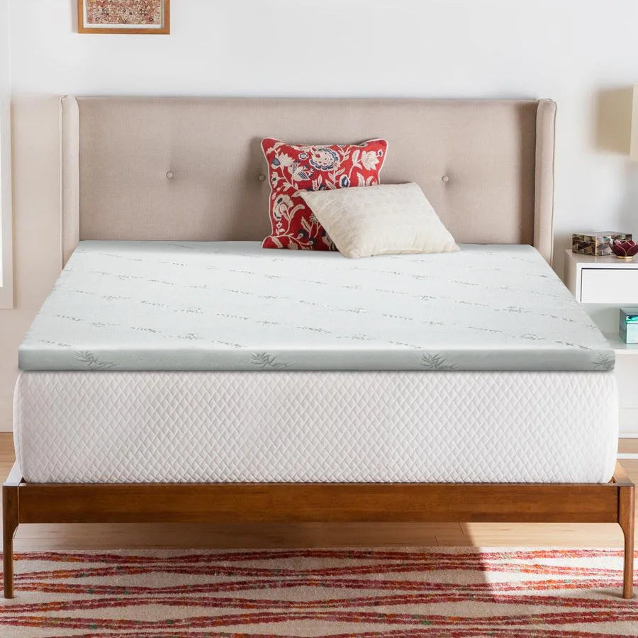 Memory Foam Mattress Topper Cool Gel with Bamboo