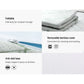 Memory Foam Mattress Topper Cool Gel with Bamboo Cover 5cm