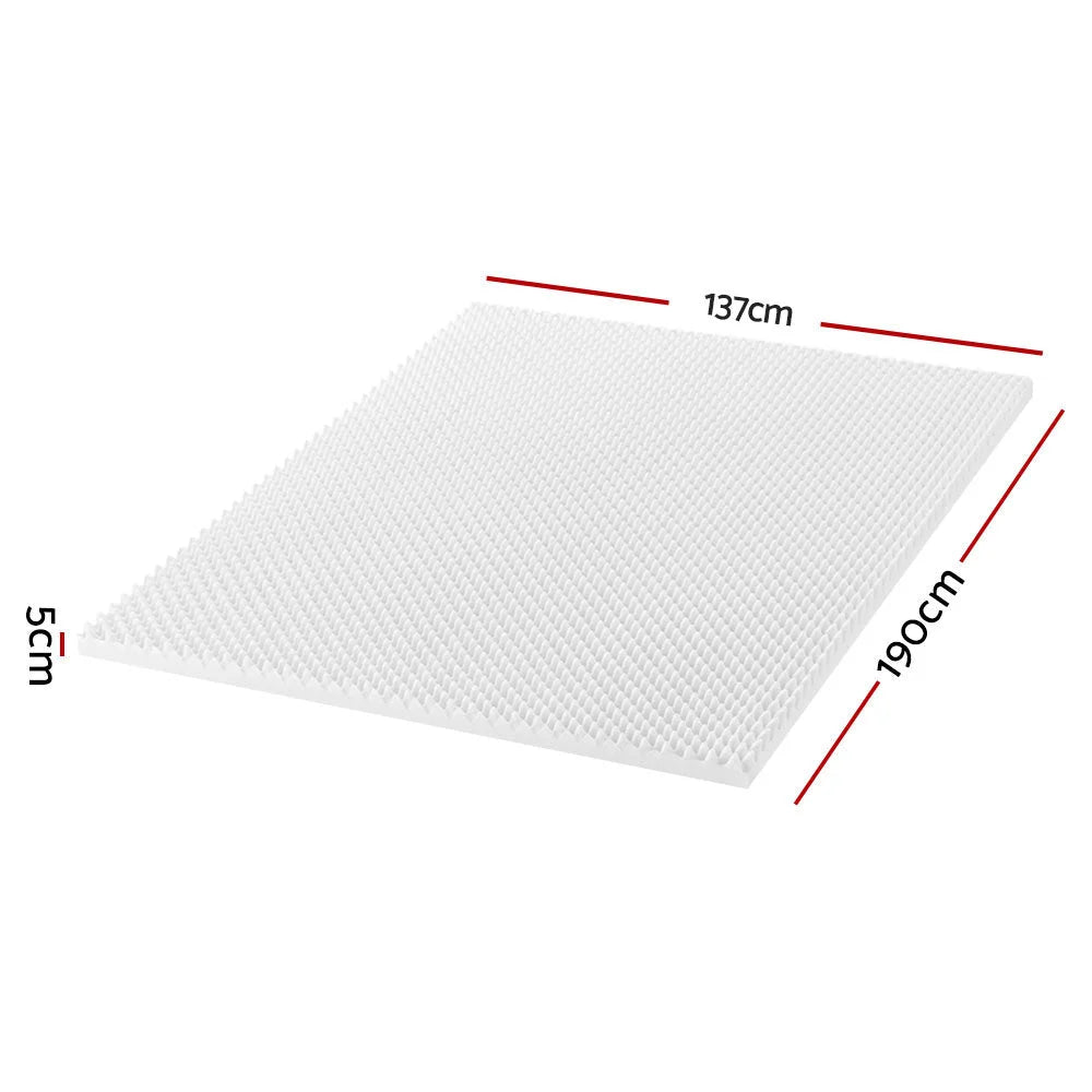 Memory Foam Mattress Topper Egg Crate 5cm