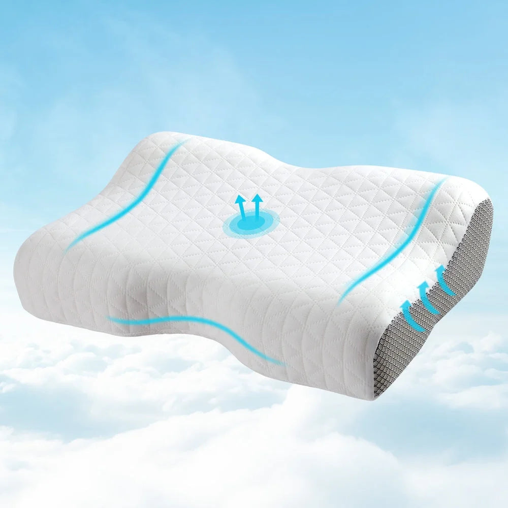 Memory Foam Pillow Contour Neck Support - Home & Garden