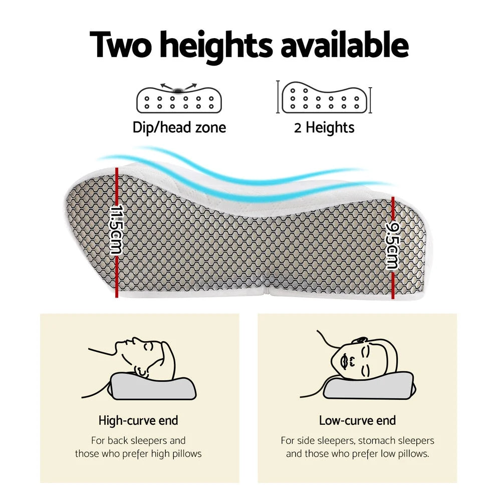 Memory pillow contour with caster wheels and side handle rail