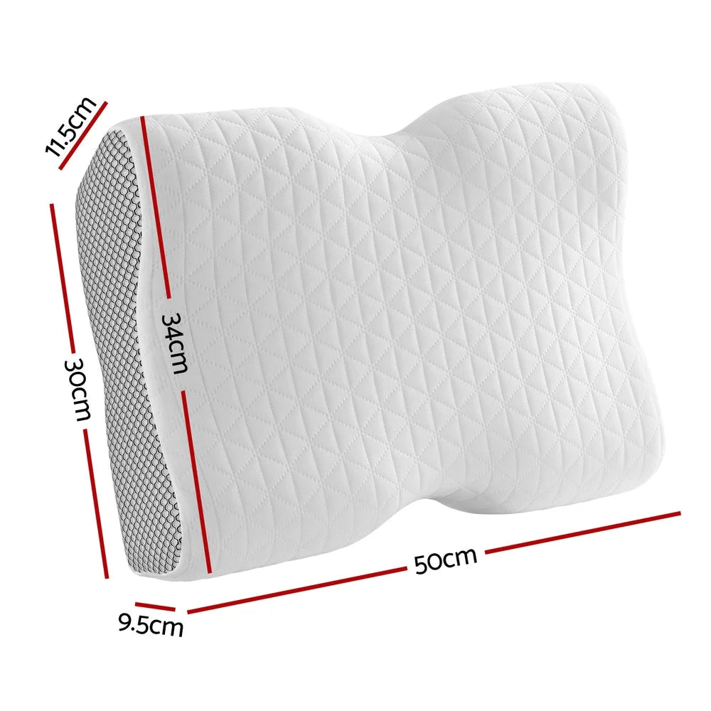 Memory Foam Pillow Contour Neck Support - Home & Garden