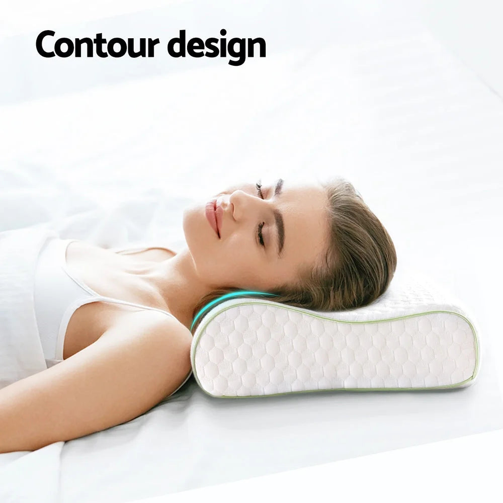 Memory Foam Pillow Contour Neck Support - Home & Garden