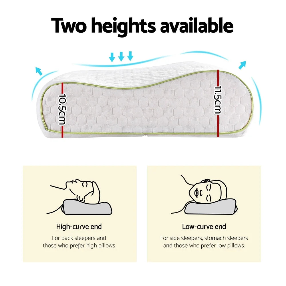 Memory Foam Pillow Contour Neck Support - Home & Garden