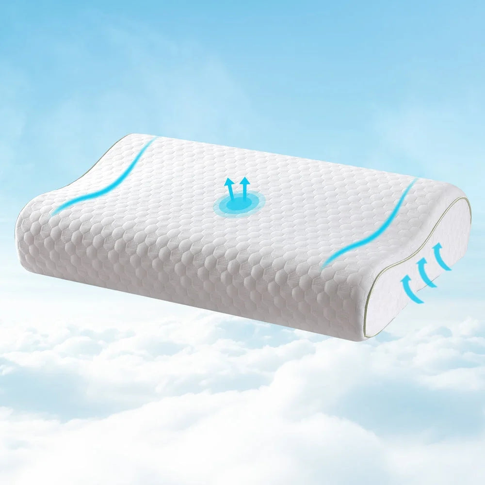 Memory Foam Pillow Contour Neck Support giselle 984