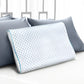 Memory foam pillow with ice silk cover contour