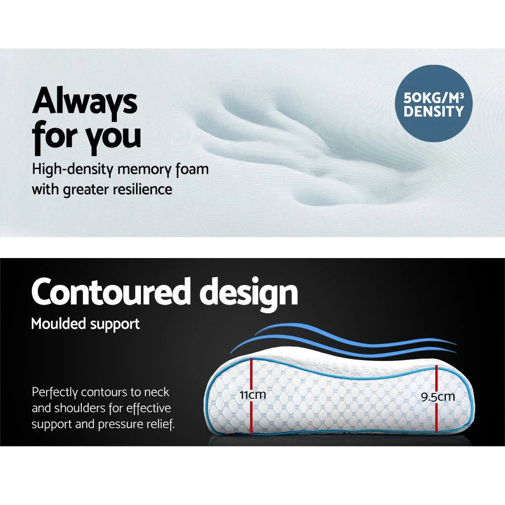 Memory Foam Pillow Ice Silk Cover