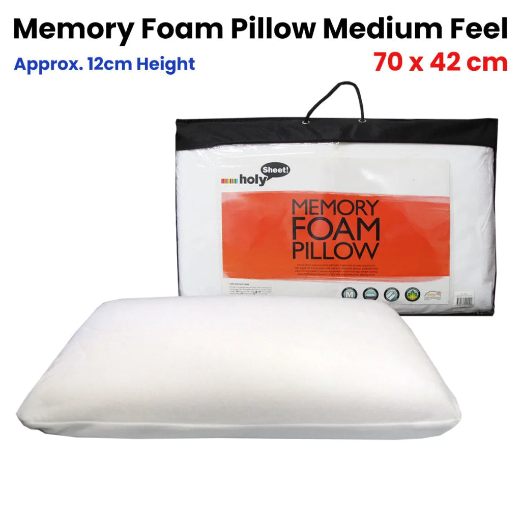 Memory Foam Pillow - Medium Feel - Home & Garden
